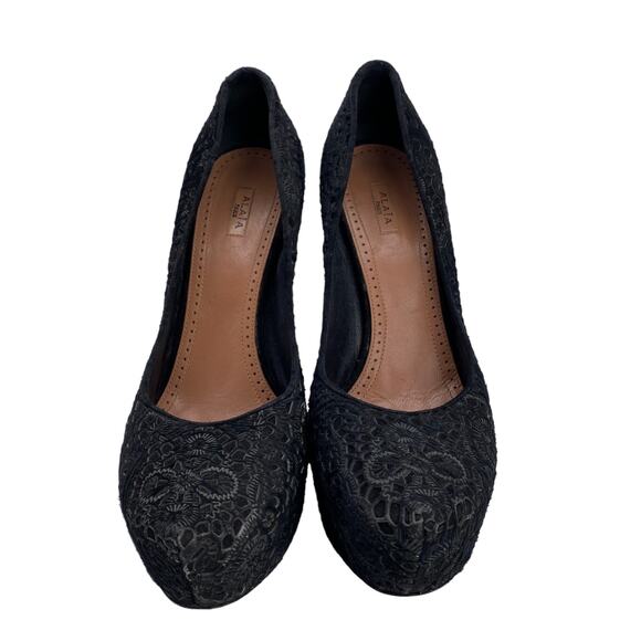 Alaia 40 Black Calfskin Leather Stiletto Heels - Picture 5 of 12